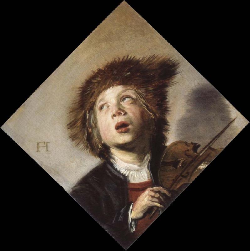Frans Hals a boy with a violin Sweden oil painting art
